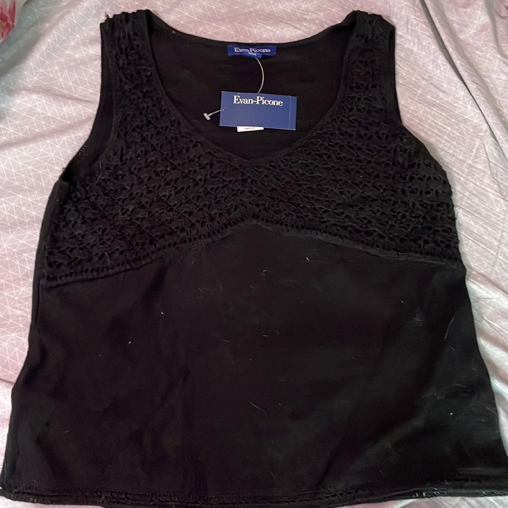 NWT Black Knitted Tank